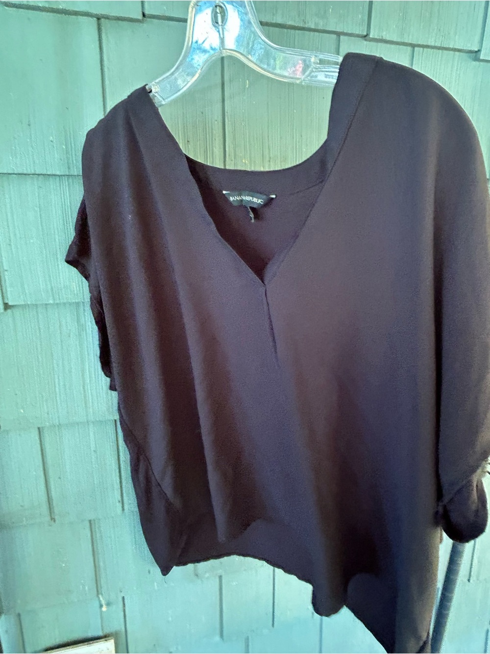 Banana republic  Black V-Neck Blouse